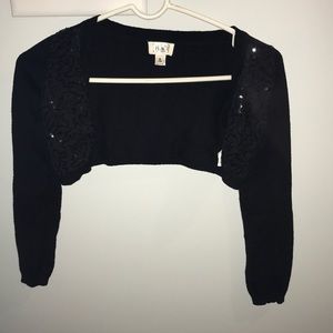 Long sleeve black sequence sweater
